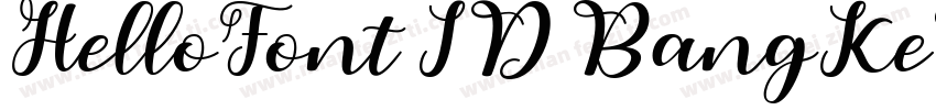 HelloFont ID BangKeTi 常规字体转换